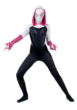 JAZWARES Spider-Gwen Zentai Suit Costume For Women 12 JAZWARES Spider-Gwen Zentai Suit Costume For Women -Halloween Costumes womens spider gwen zentai suit costume alt 1