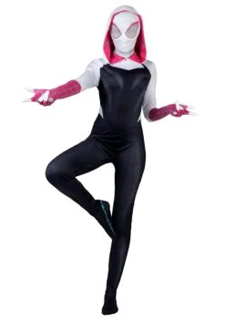 JAZWARES Spider-Gwen Zentai Suit Costume For Women 13 JAZWARES Spider-Gwen Zentai Suit Costume For Women -Halloween Costumes womens spider gwen zentai suit costume alt 2