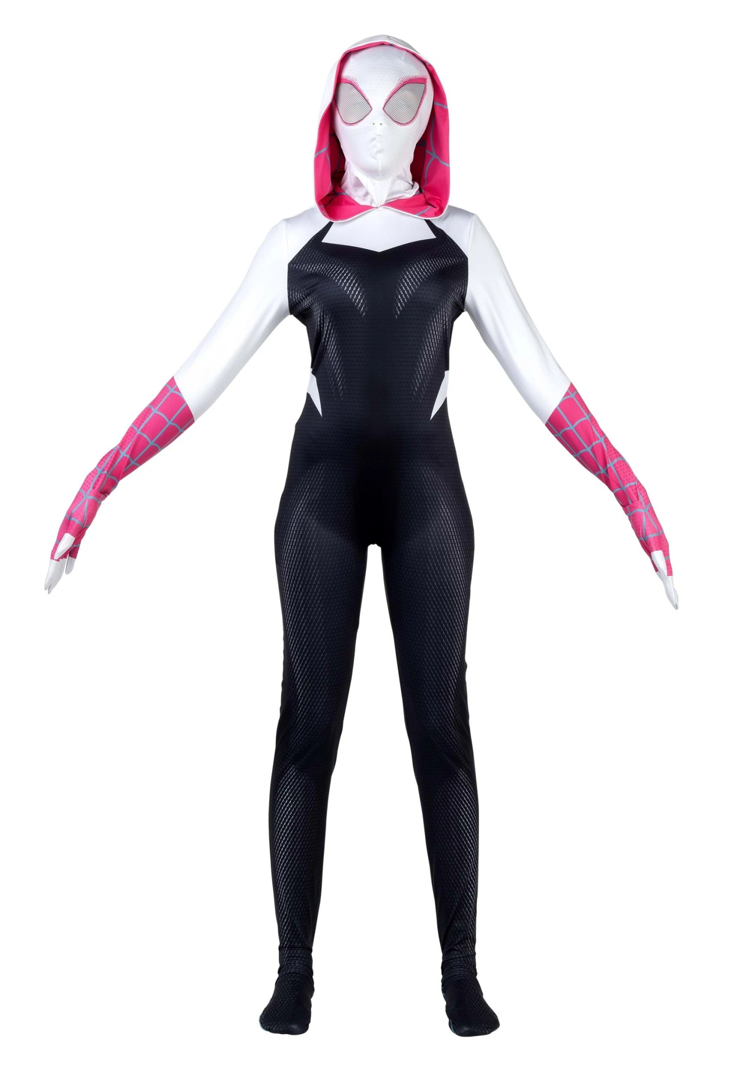 JAZWARES Spider-Gwen Zentai Suit Costume For Women 6 JAZWARES Spider-Gwen Zentai Suit Costume For Women - Image 4