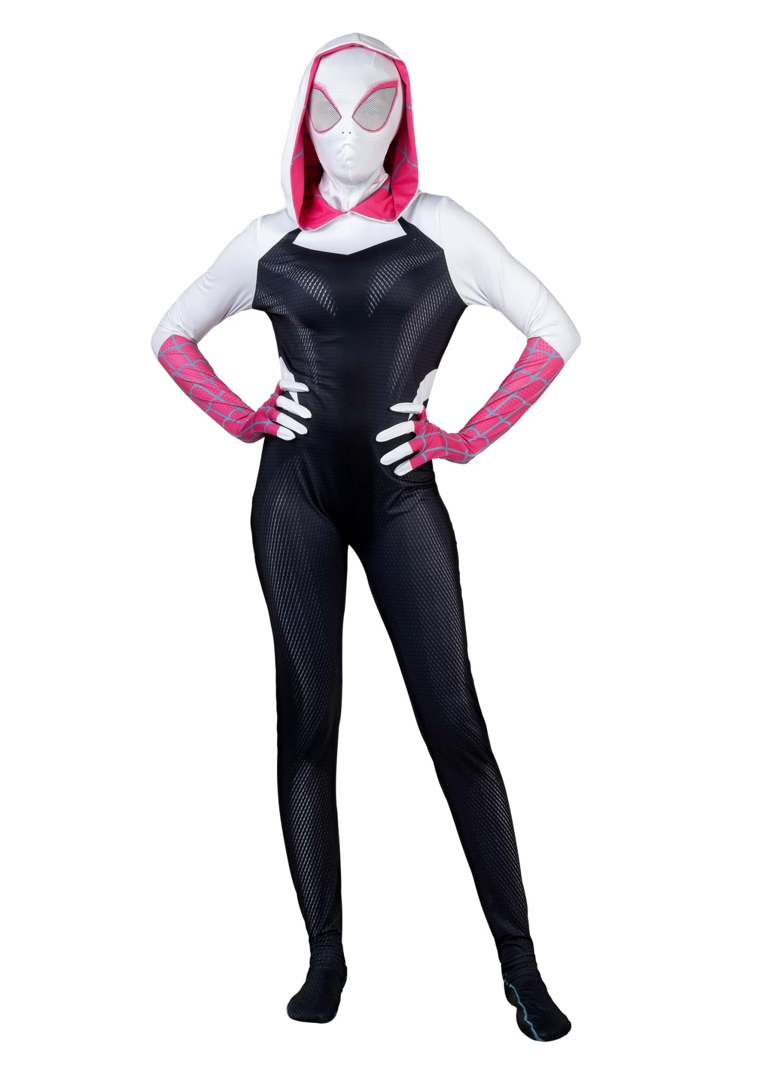 JAZWARES Spider-Gwen Zentai Suit Costume For Women 3 JAZWARES Spider-Gwen Zentai Suit Costume For Women