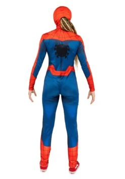 JAZWARES Classic Spider-Man Costume For Women -Halloween Costumes womens spider man classic costume alt 4