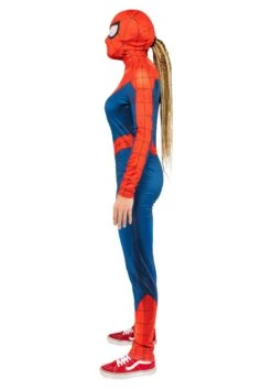 JAZWARES Classic Spider-Man Costume For Women -Halloween Costumes womens spider man classic costume alt 5