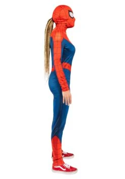 JAZWARES Classic Spider-Man Costume For Women -Halloween Costumes womens spider man classic costume alt 6
