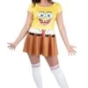JAZWARES Women's SpongeBob Costume Dress 1 JAZWARES Women's SpongeBob Costume Dress -Halloween Costumes womens spongebob costume dress