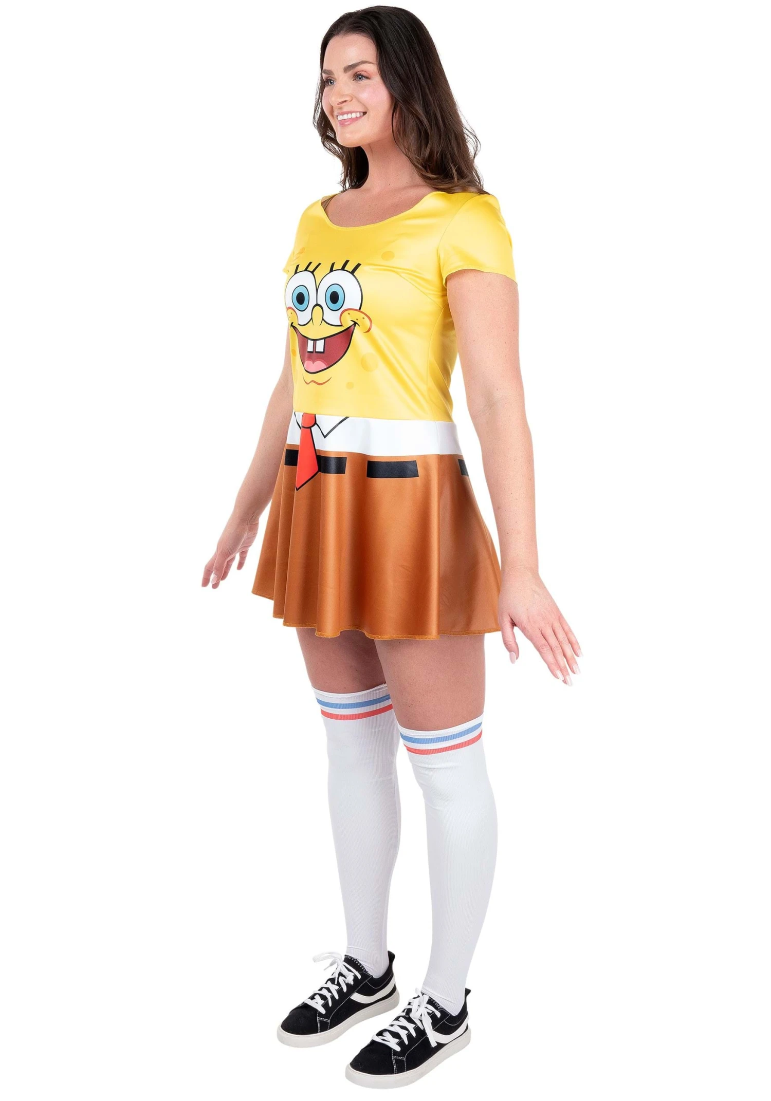 JAZWARES Women's SpongeBob Costume Dress 7 JAZWARES Women's SpongeBob Costume Dress - Image 5