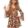 LEG AVENUE Women's Starflower Hippie Costume -Halloween Costumes womens starflower hippie costume