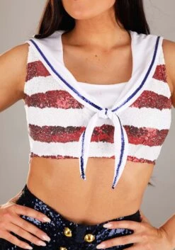 Starry Skies Sailor Costume For Women 10 Starry Skies Sailor Costume For Women -Halloween Costumes womens starry skies sailor costume alt 3