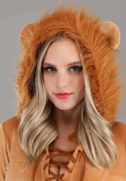 Striking Lion Costume For Women -Halloween Costumes womens striking lion costume alt 2