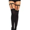 LEG AVENUE Women's Studded Elastic Thigh High Garter Suspenders -Halloween Costumes womens studded elastic thigh high garter suspenders