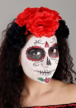 Women's Sugar Skull Costume -Halloween Costumes womens sugar skull costume alt 2