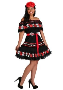 Women's Sugar Skull Costume -Halloween Costumes womens sugar skull costume alt 5