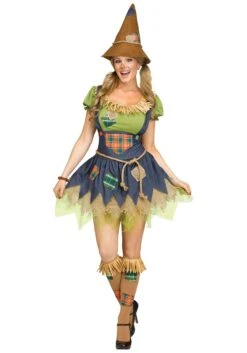 Fun World Sweet Scarecrow Women's Costume Dress