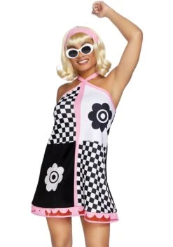 LEG AVENUE Swinging 60s Sweetie Womens Costume -Halloween Costumes womens swinging 60s sweetie costume alt 2