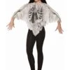 Tattered Skeleton Poncho Women's Costume -Halloween Costumes womens tattered skeleton poncho costume