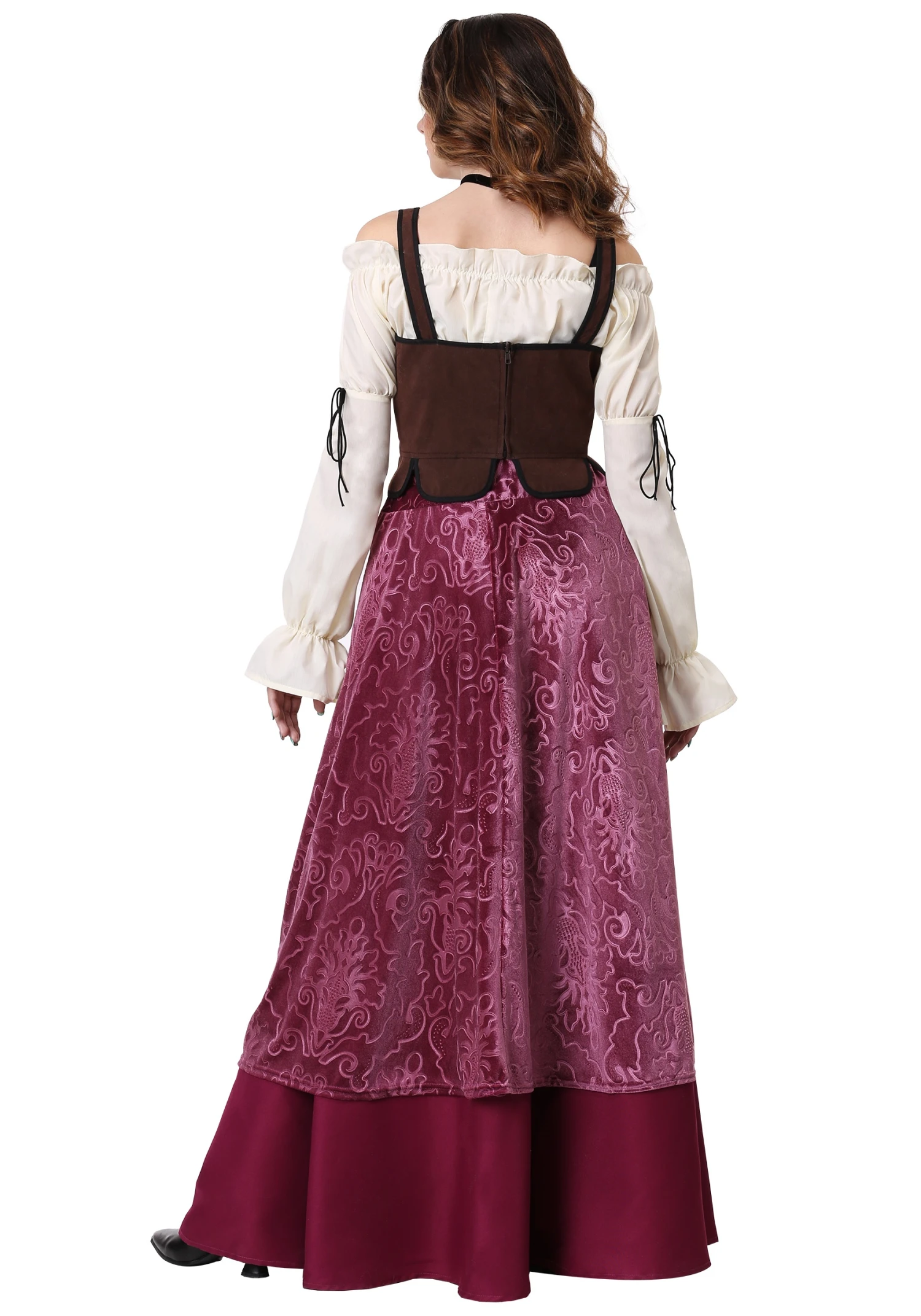 Women's Plus Size Tavern Wench Costume Dress 4 Women's Plus Size Tavern Wench Costume Dress - Image 2