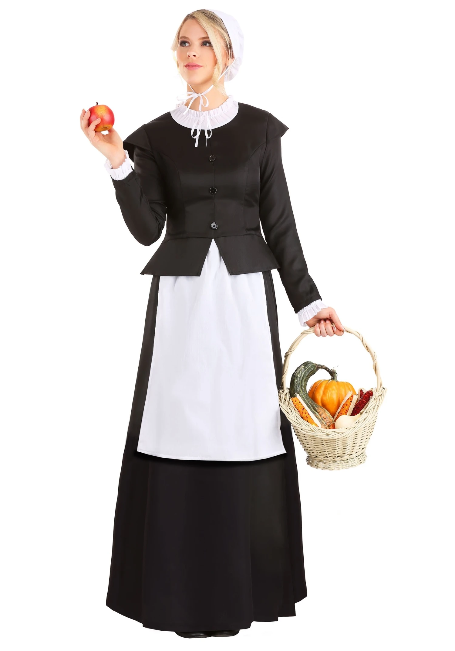 Thankful Pilgrim Women's Costume 3 Thankful Pilgrim Women's Costume