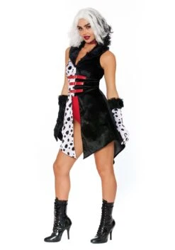 Dreamgirl The Devil Wears Dalmatian Costume For Women 9 Dreamgirl The Devil Wears Dalmatian Costume For Women -Halloween Costumes womens the devil wears dalmatian alt 2