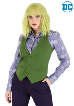 DC Women's The Joker Vest 11 DC Women's The Joker Vest -Halloween Costumes womens the joker vest alt 4