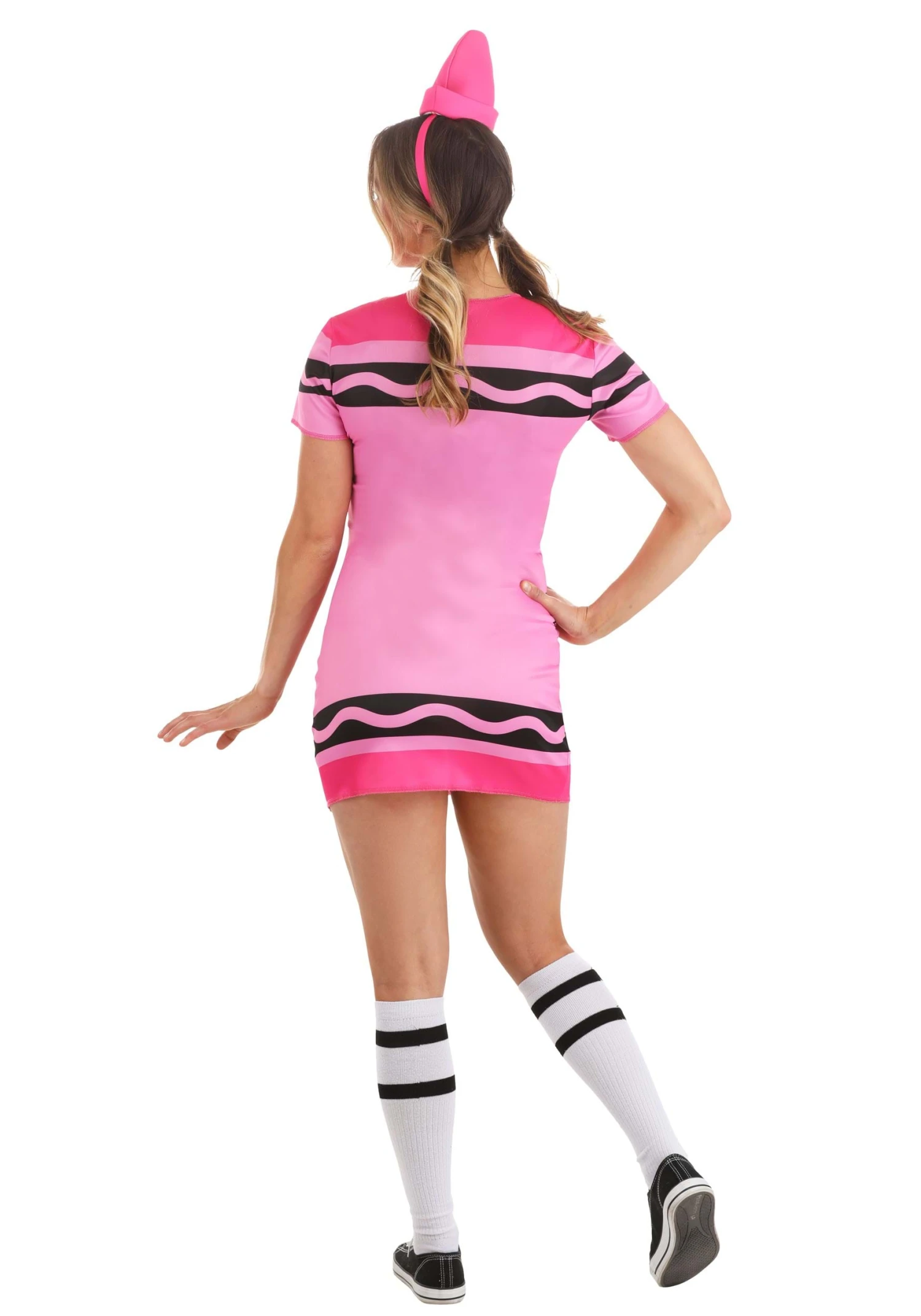 Tickle Me Pink Crayola Crayon Women's Costume 8 Tickle Me Pink Crayola Crayon Women's Costume - Image 6