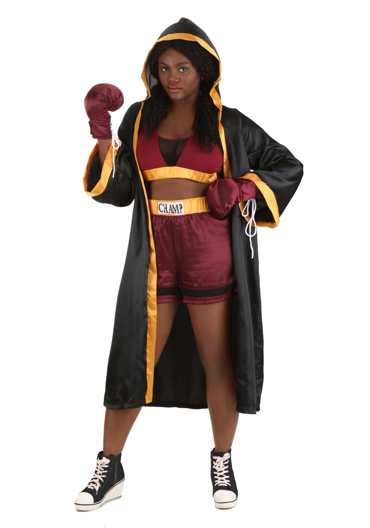 Women's Tough Boxer Costume 4 Women's Tough Boxer Costume - Image 2