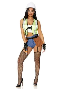 Forplay Under Construction Costume For Women -Halloween Costumes womens under construction costume alt 3