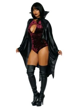 Dreamgirl Vampire Poncho Cape Costume For Women -Halloween Costumes womens vampire poncho cape costume alt 1