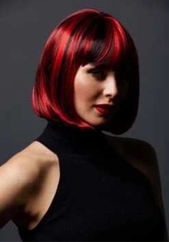 Vampiress Bob Costume Wig For Women 5 Vampiress Bob Costume Wig For Women -Halloween Costumes womens vampiress bob wig alt 1