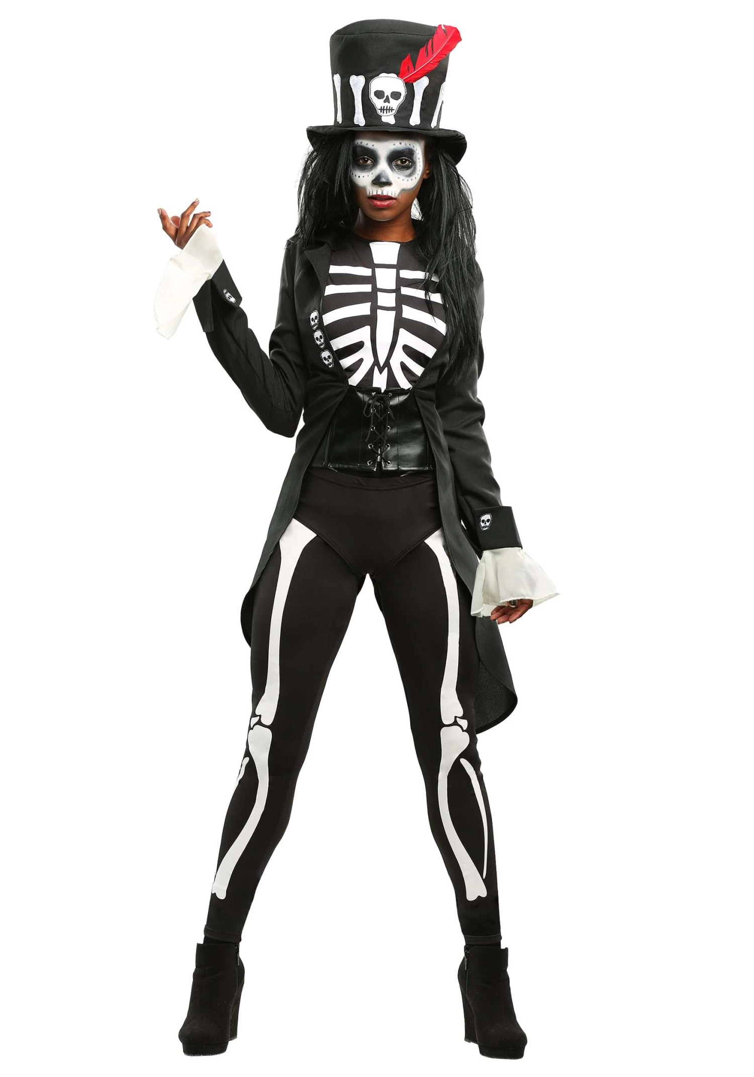 Voodoo Skeleton Women's Costume 4 Voodoo Skeleton Women's Costume - Image 2