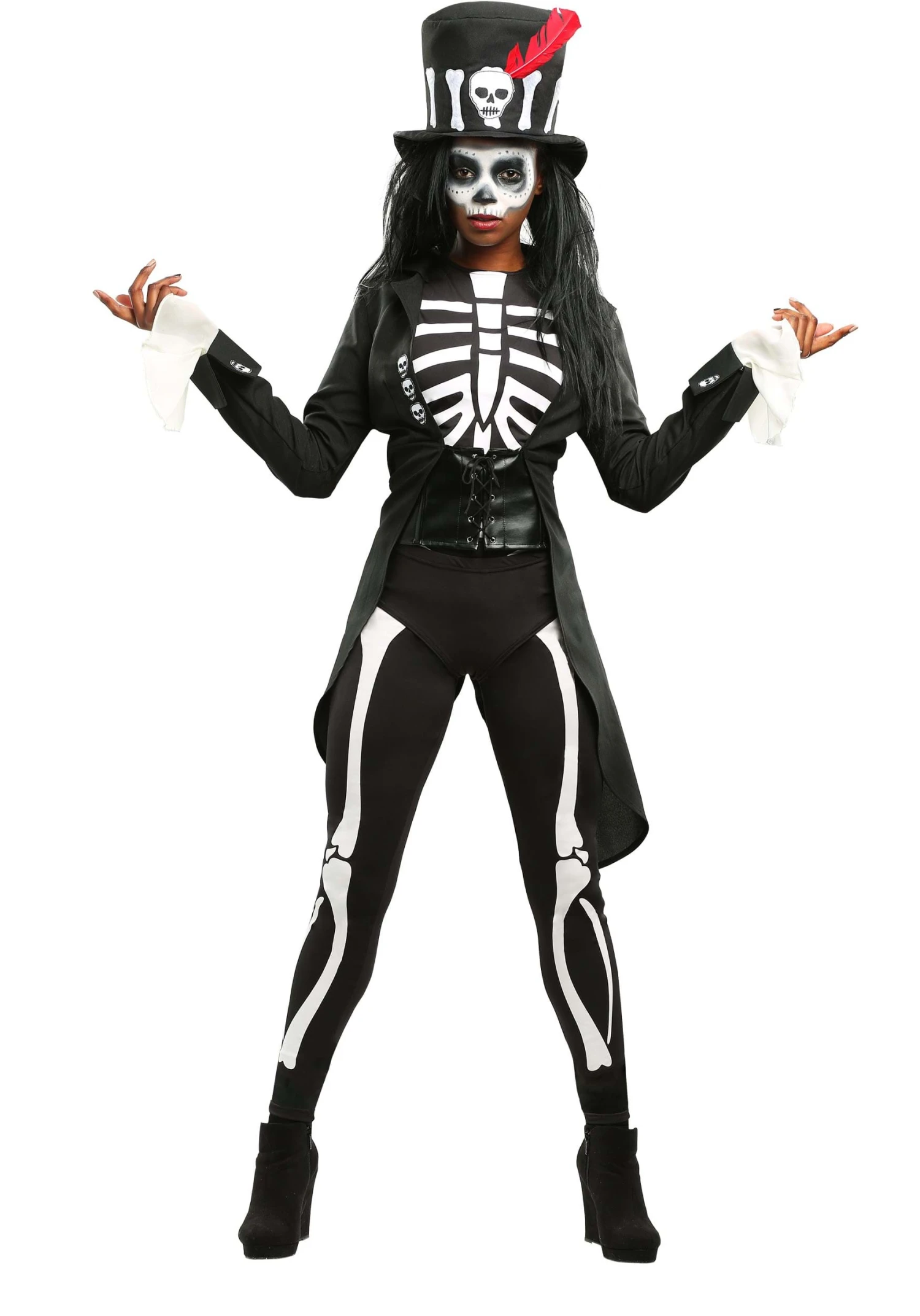 Voodoo Skeleton Women's Costume 5 Voodoo Skeleton Women's Costume - Image 3