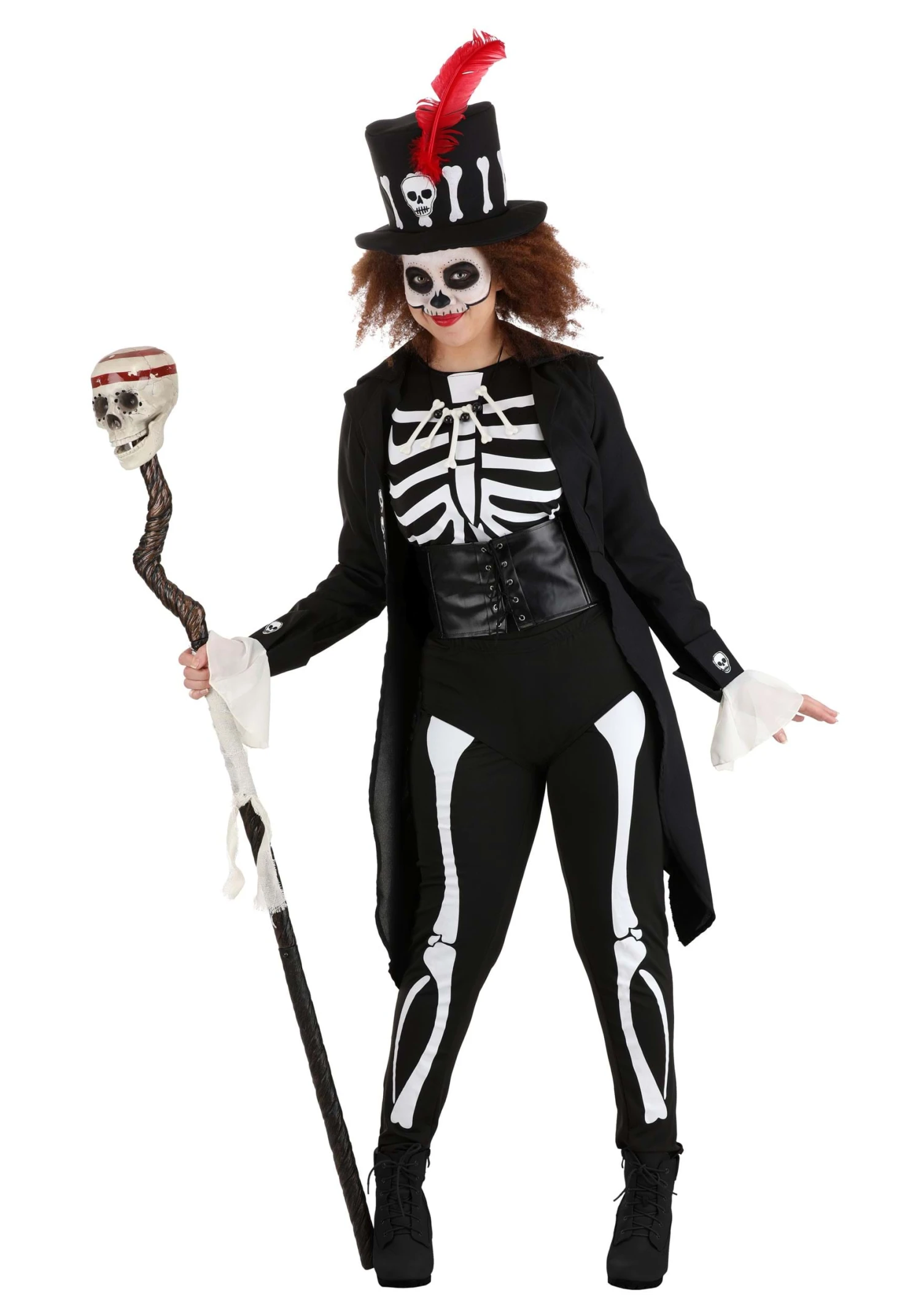 Voodoo Skeleton Women's Costume 7 Voodoo Skeleton Women's Costume - Image 5
