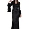 AMSCAN Women's Wednesday Morticia Costume 1 AMSCAN Women's Wednesday Morticia Costume -Halloween Costumes womens wednesday morticia costume