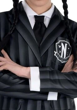 AMSCAN Women's Wednesday Nevermore Costume 10 AMSCAN Women's Wednesday Nevermore Costume -Halloween Costumes womens wednesday nevermore costume alt 2