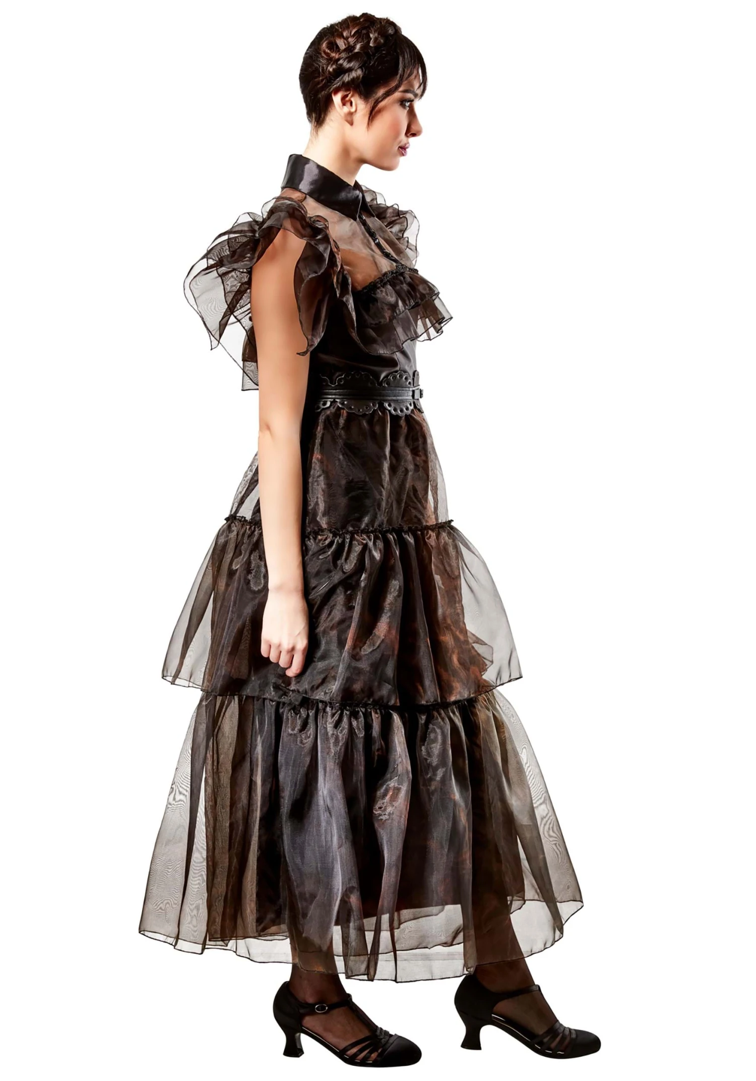 Women's Netflix Wednesday Black Rave'N Dance Costume Dress 4 Women's Netflix Wednesday Black Rave'N Dance Costume Dress - Image 2