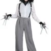 Edward Scissorhands Women's White Shirt Costume 2 Edward Scissorhands Women's White Shirt Costume -Halloween Costumes womens white shirt edward scissorhands costume