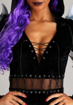 Winged Reaper Costume For Women 13 Winged Reaper Costume For Women -Halloween Costumes womens winged reaper costume alt 4