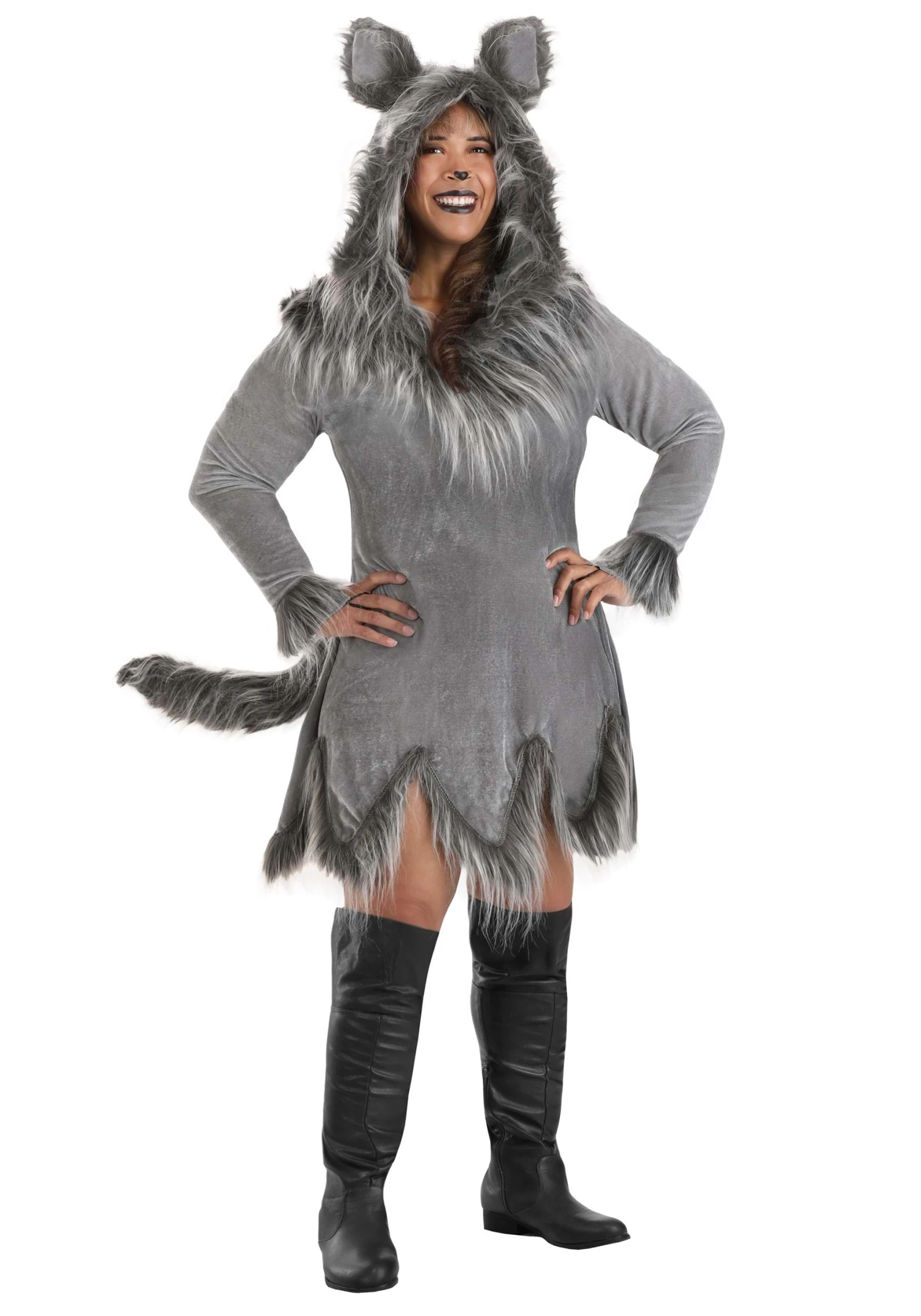 Grey Wolf Costume For Women 4 Grey Wolf Costume For Women - Image 2