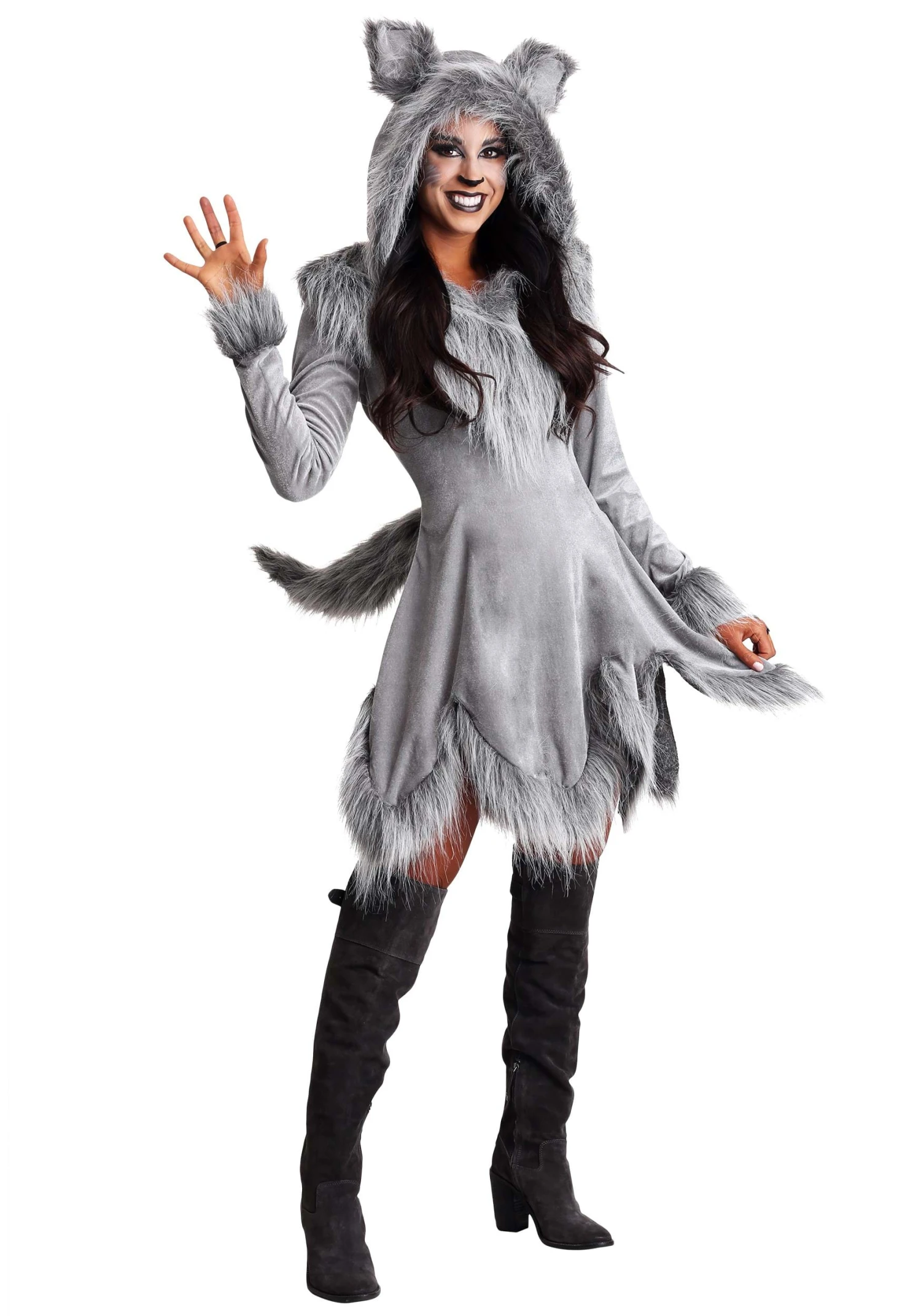 Grey Wolf Costume For Women 3 Grey Wolf Costume For Women