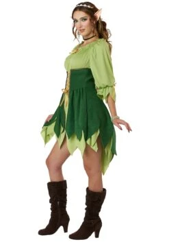 Women's Woodland Elf Costume Dress 8 Women's Woodland Elf Costume Dress -Halloween Costumes womens woodland elf costume dress alt 2