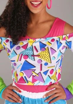 Work It Out 80s Women's Costume 11 Work It Out 80s Women's Costume -Halloween Costumes womens work it out 80s costume alt 3 1