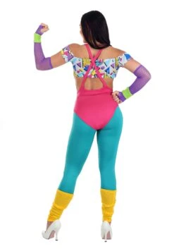 Women's Work It Out 80's Costume 14 Women's Work It Out 80's Costume -Halloween Costumes womens work it out 80s costume alt 5
