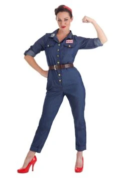 Women's WWII Icon Costume -Halloween Costumes womens wwii icon costume alt 2