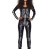 LEG AVENUE X-Ray Skeleton Catsuit Costume For Women 1 LEG AVENUE X-Ray Skeleton Catsuit Costume For Women -Halloween Costumes womens x ray skeleton catsuit