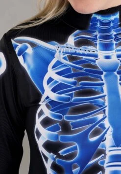 X-Ray Skeleton Jumpsuit Costume For Women -Halloween Costumes womens x ray skeleton jumpsuit costume alt 4
