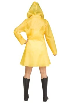 Fun World Women's Yellow Raincoat Costume -Halloween Costumes womens yellow raincoat costume alt 1