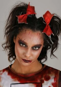 Zombie Cheerleader Costume For Women -Halloween Costumes womens zombie cheerleader costume alt 2