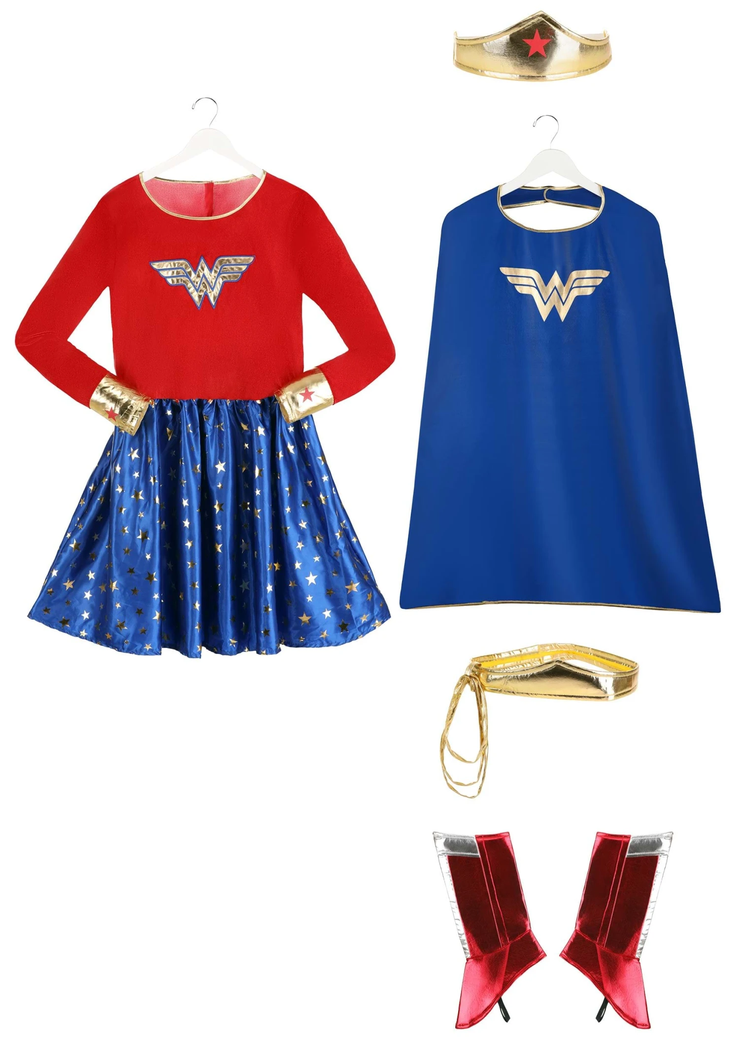 Plus Size Wonder Woman Long Sleeved Costume Dress For Women 11 Plus Size Wonder Woman Long Sleeved Costume Dress For Women - Image 9