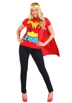 Wonder Woman T-Shirt Costume -Halloween Costumes wonder woman t shirt costume 2