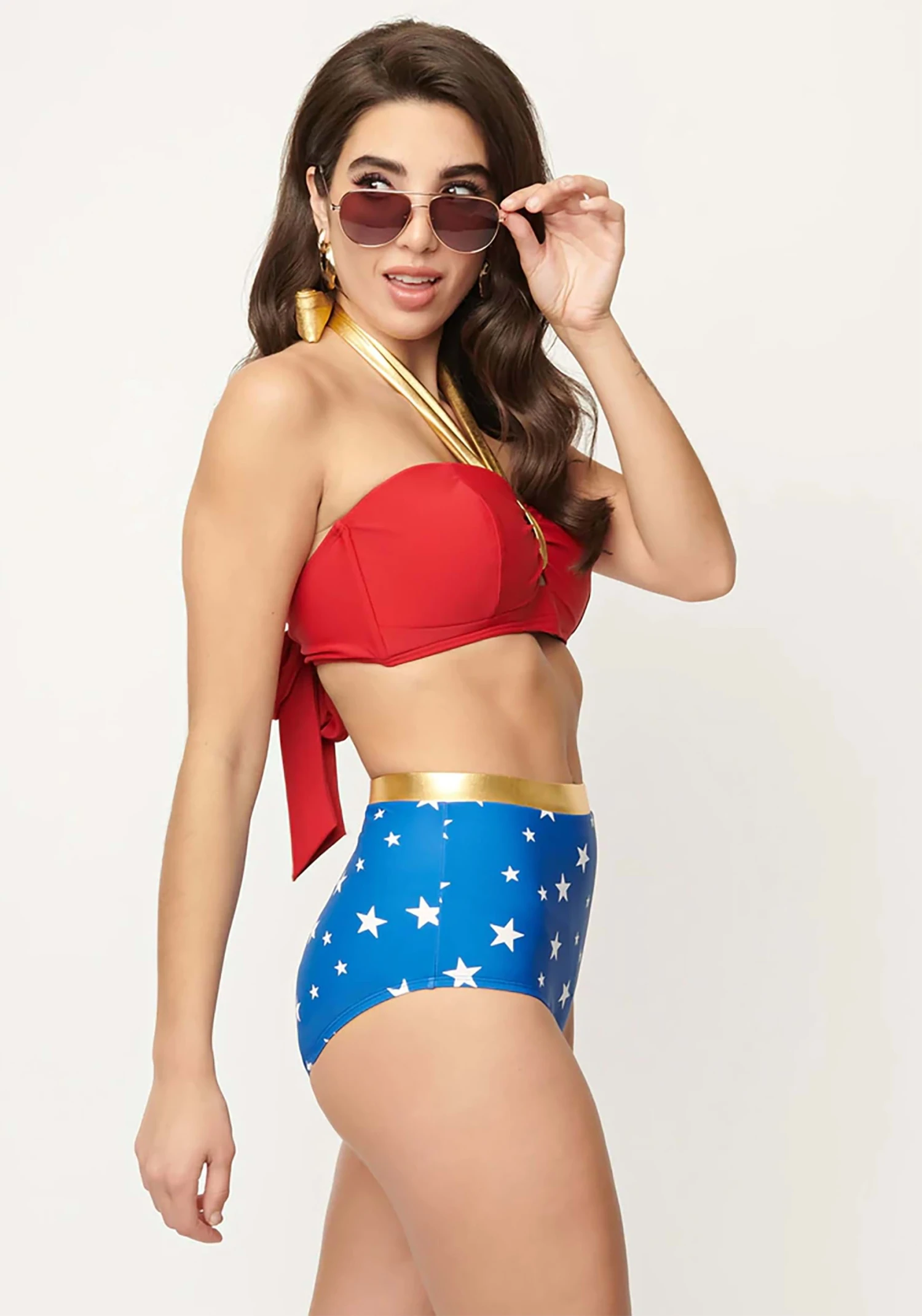 Wonder Woman X UV Blue Swimwear Bottoms 6 Wonder Woman X UV Blue Swimwear Bottoms - Image 4