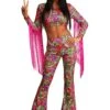 Women's Hippie World Peace Costume 1 Women's Hippie World Peace Costume -Halloween Costumes world peace womens hippie costume