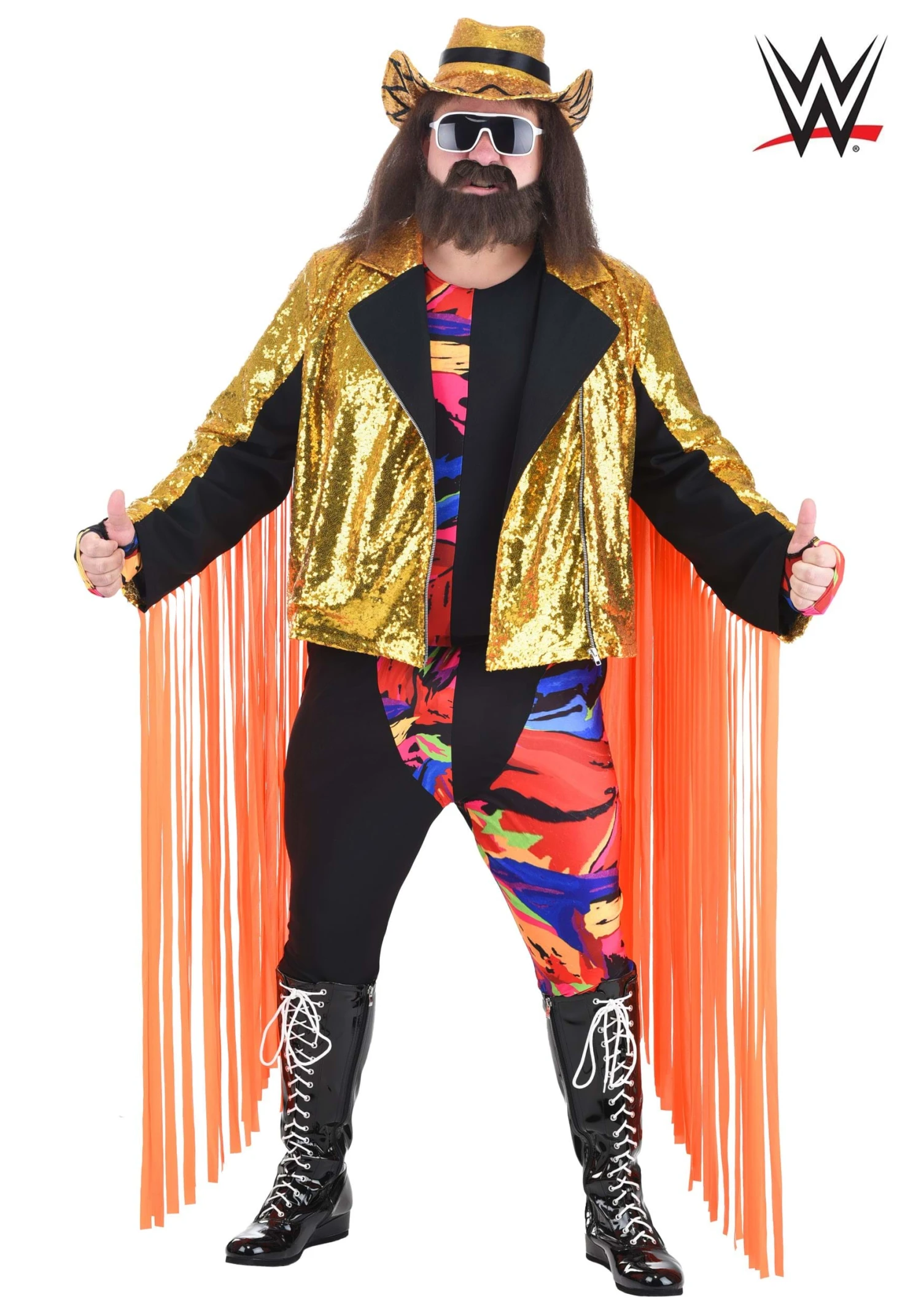 WWE Macho Man Randy SavagePlus SizeHalloween Costume 3 WWE Macho Man Randy SavagePlus SizeHalloween Costume